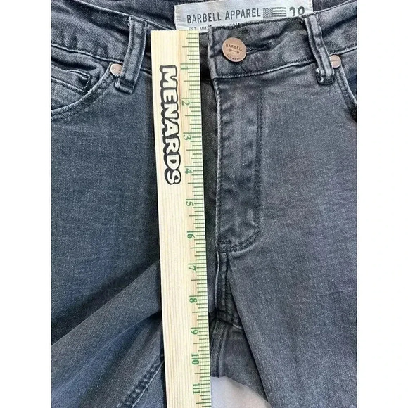 Barbell Jeans‎ Mens 28x33 Slim Athletic Black Performance Stretch Apparel Denim - Picture 6 of 10